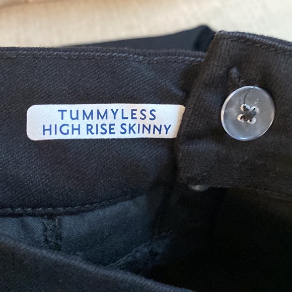Seven7 High Rise Tummy Less & Control Lightweight Black Women Jean Leggings Sz 6 - Picture 13 of 15